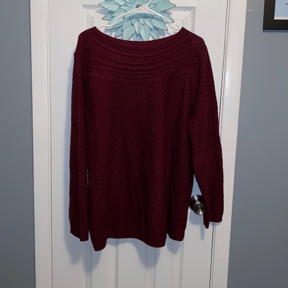 croft & barrow Tops Wine Colored Sweater Poshmark
